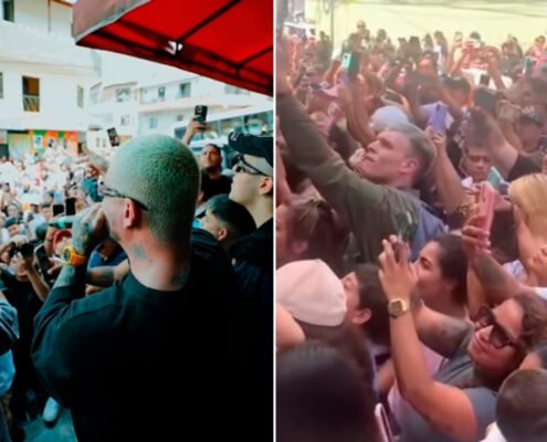 J Balvin sorprende a sus fans con un concierto en una tienda de ropa en Bello Antioquia