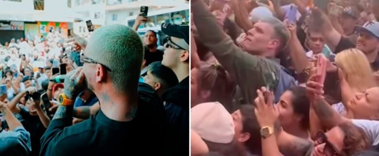 J Balvin sorprende a sus fans con un concierto en una tienda de ropa en Bello Antioquia