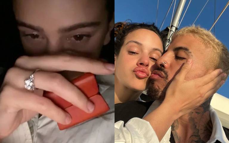 Rosalía y Rauw Alejandro sellan su amor con anillo de compromiso en canción Beso