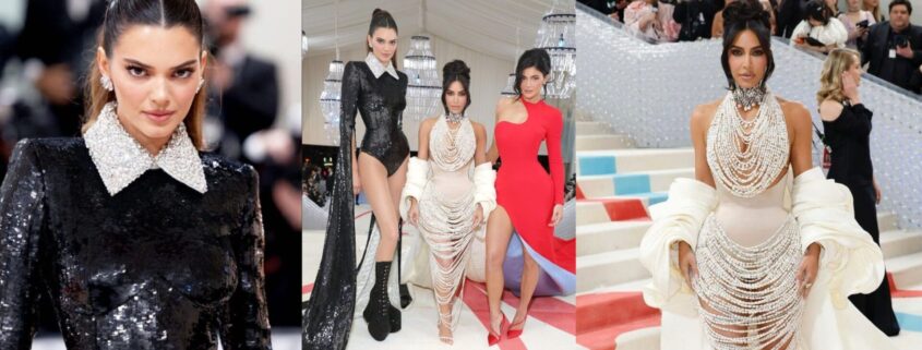 Las hermanas Kardashian-Jenner hacen su aparición en la MET Gala 2023 con extravagantes looks
