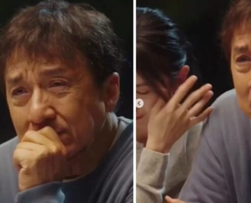 Jackie Chan emociona a los fans al llorar en un video viral, pero las circunstancias son distintas a lo que parecen (1)