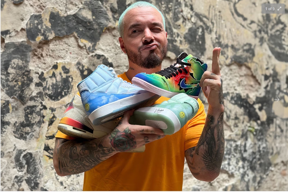 Collaboraciones de J balvin con Jordan Nike