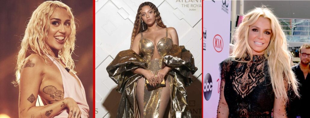 Miley cyrus, Beyonce, Brithney clases universitarias