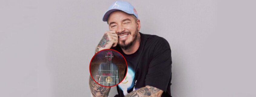 La curiosa escultura de J Balvin en Medellín